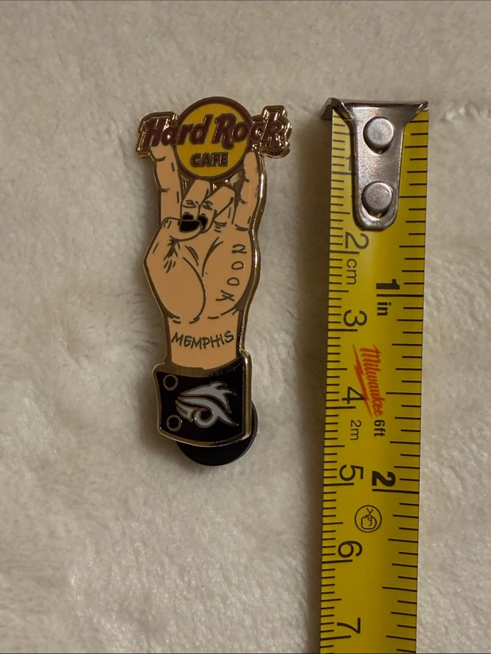Hard Rock Cafe Memphis Pin Rock Hand Tattoo 07